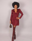 Dress Nina bordeaux