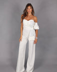 Jumpsuit candy strass off White