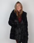 Pelliccia Coat nero