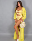 Intero cut out giallo