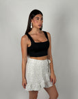 Top crop basic nero