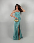 Dress Sofia verde tiffany