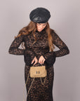 Dress in pizzo Nude/Nero