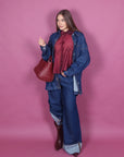 Camicia over denim scuro just west