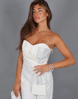Jumpsuit candy strass off White