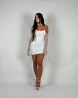 Mini dress White