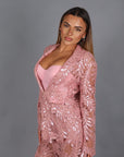 Tailleur macrame Pink