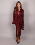 Dress alissa bordeaux