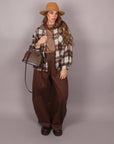 Pantalone balloon Brown