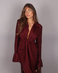 Dress alissa bordeaux