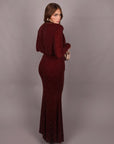 Dress allyson bordeaux