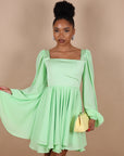 Mini dress Dubai verde Pastello