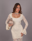 Dress in pizzo panna