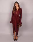 Dress alissa bordeaux