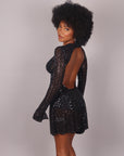 Mini dress kelly nero