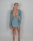 Mini dress Margaret acqua marina