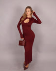Dress goccia bordeaux
