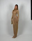 Long dress luxury gold star
