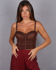Bralette a cuore Brown