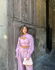 Innovation shirt crop pink