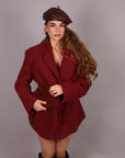 Blazer coat esmeralda bordeaux