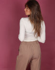 Top crop basic crema