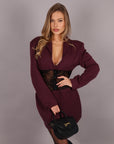 Dress blazer meredith bordeaux