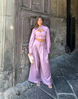 Innovation shirt crop pink