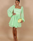 Mini dress Dubai verde Pastello