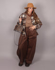 Pantalone balloon Brown