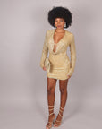 Mini dress Gold