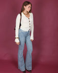 Jeans a Zampa lavaggio chiaro
