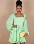 Mini dress Dubai verde Pastello