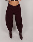 Pantalone Classic balloon bordeaux