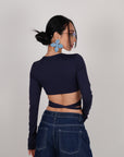 Incrociatina blu navy