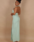 Dress Jumeirah scollo america salvia