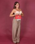 Pantalone basic fango