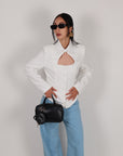 Blazer triangle bianco