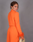 Plume blazer orange