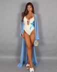 Kimono zuma mykonos azzurro