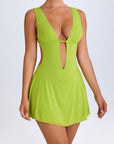 Mini dress verde lime