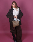 Camicia over denim brown just west