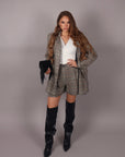 Coordinato scozzese grigio