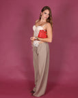 Pantalone basic fango