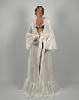 Kimono balze bianco