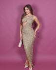 Dress Luce paillettes gold