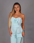 Jumpsuit candy strass polvere