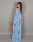 Kimono zuma mykonos azzurro