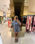 Jumpsuit over jeans
