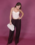 Pantalone basic bordeaux